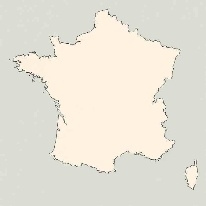 Carte Vierge France